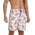 thumbnail image 2 of Sikiie Watermelon Mens Pajama Shorts, Lightweight Lounge Pant with Pockets Soft Sleep Pj Shorts for Men4X-Large, 2 of 6