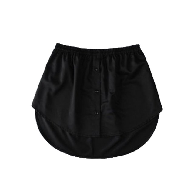 Qarigey Extensores de camisa, blusa de cola, enaguas desmontables, suéter, dobladillo de moda, parte inferior, accesorios de ropa, dobladillo Vestidos negro SG Qarigey AP010483-28B