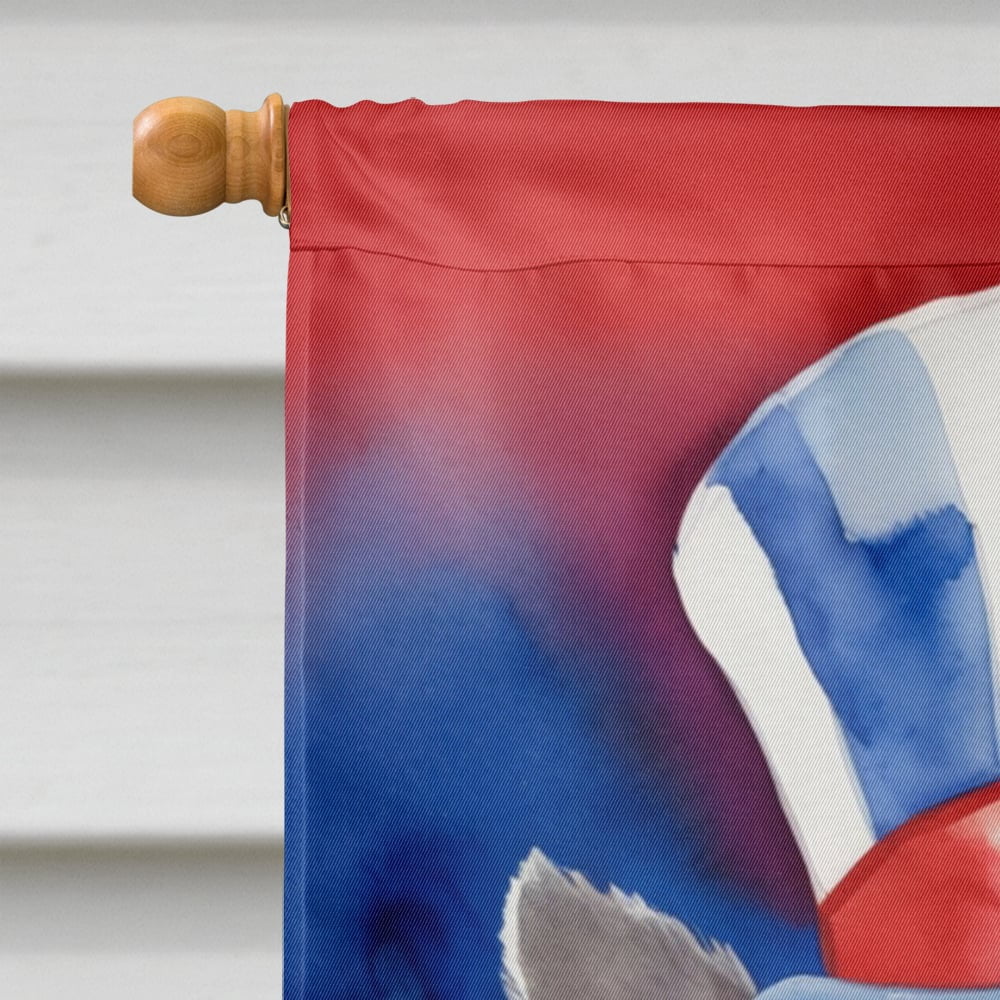 Skye Terrier Patriotic American House Flag 28 in x 40 in