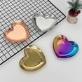 thumbnail image 3 of Stainless Spoon Rest For Stove Top Brown Stainless Steel Heart-Shaped Dessert Jewelry Tray, Vintage Style Trinket Dish for Jewelry Organizing, Snacks, and Keys, Perfect for Spring Home Styling, 3 of 8