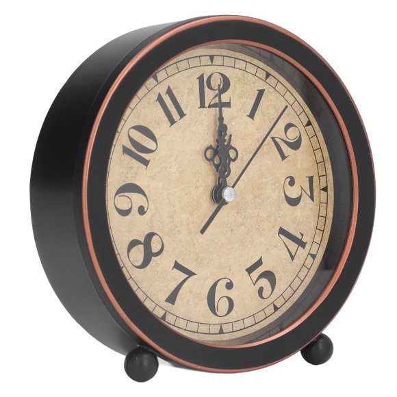 Reloj de mesa Reloj de escritorio Reloj despertador analógico de estilo retro Reloj despertador con batería Durabilidad mejorada Jadeshay A