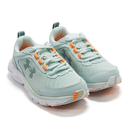 

Under Armour Women s Charged Assert 9 Marble Wide Running Shoes Illusion Green \ Afterglow 5 W US