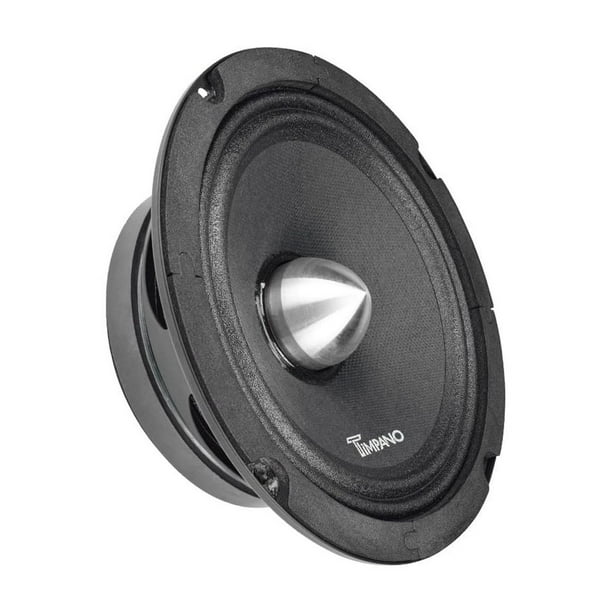Altavoz de Rango Medio TIMPANO TPT-MR6-4 Pro Audio 6.5 Pulgadas para Coche 4 Ohms 125 Vatios RMS 250