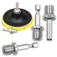 thumbnail image 4 of Adaptador para taladro TorSor M14 de acero inoxidable 46 x 8 mm, paquete de 6, 4 of 9