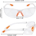 thumbnail image 1 of Paquete de 12 anteojos de seguridad transparentes, anteojos protectores con lentes de plástico, puente nasal y patillas de goma para mayor comodidad, anteojos transparentes PPE LingWen 8390612133619, 1 of 1