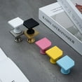 thumbnail image 7 of HDJNal 10Pcs Square Shape Furniture Handles | Classic Zinc Alloy Cabinet Knobs | Pink Drawer Pulls Ideal for Any Home, Kitchen or Office | 6 Colors Available, 7 of 7