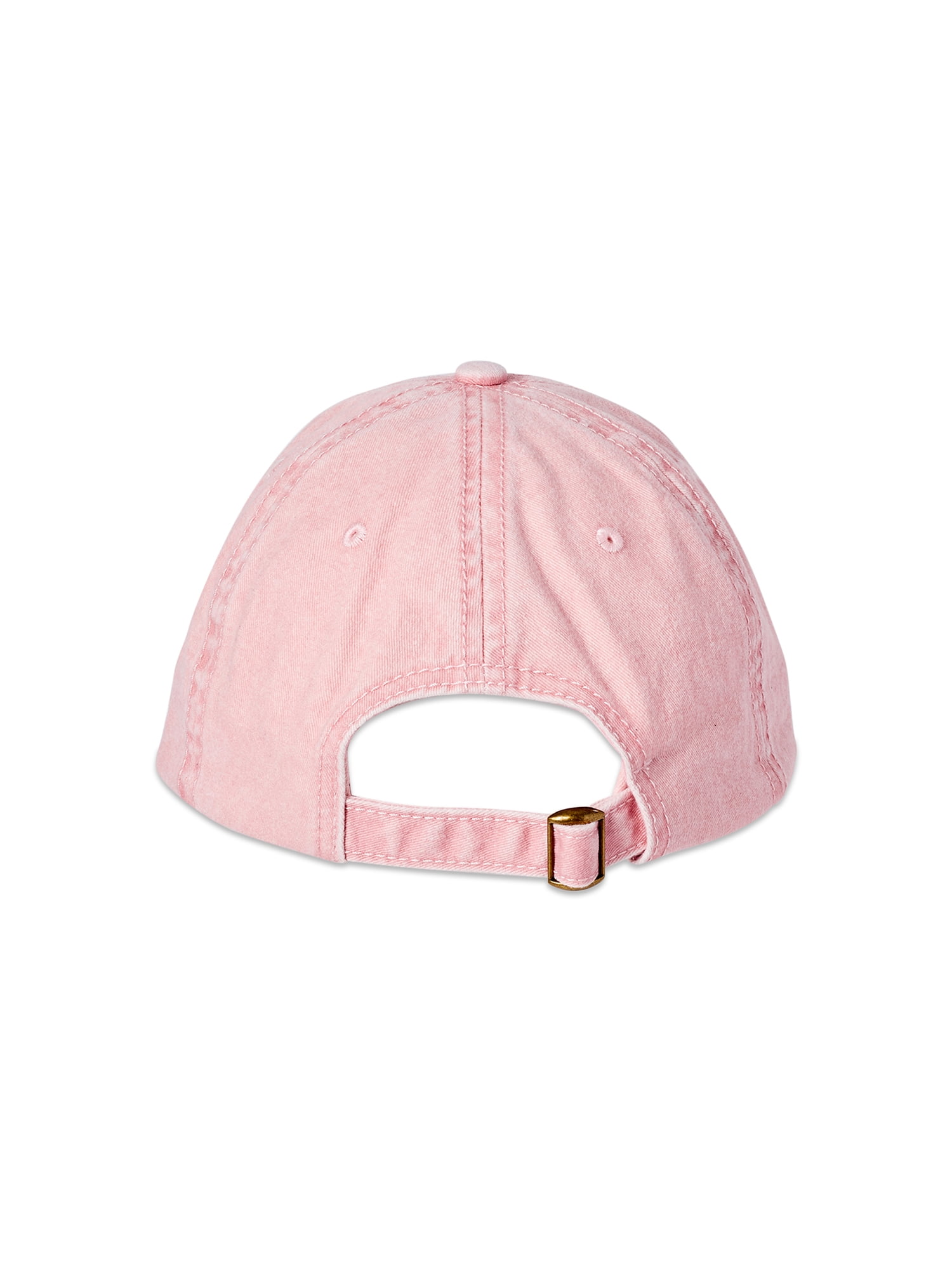 Time and Tru Women's Washed Cotton Twill Baseball Hat, Dusty Rose
