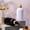 White, variant on Lwlmwt Square Body Wash Sub-bottling,Elegant Refillable Liquid Dish Soap Dispenser,Liquid Hand Soap Containers,Glass Press Bottles,for Kitchen and Bathroom