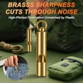 thumbnail image 6 of Brass Emergency Whistles 2 Pack with Tangle-Free Lanyard - Pealess Safety Whistle Survival Loud Blast for Kayak Life Vest, Boating, Camping Hiking, Hunting, Adults$$Sport & Recreation Other, 6 of 7