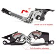 thumbnail image 2 of Adjustable Folding Motorcycle Levers and Rubber Grips for Pulsar 200 NS/RS/A, 2 of 10