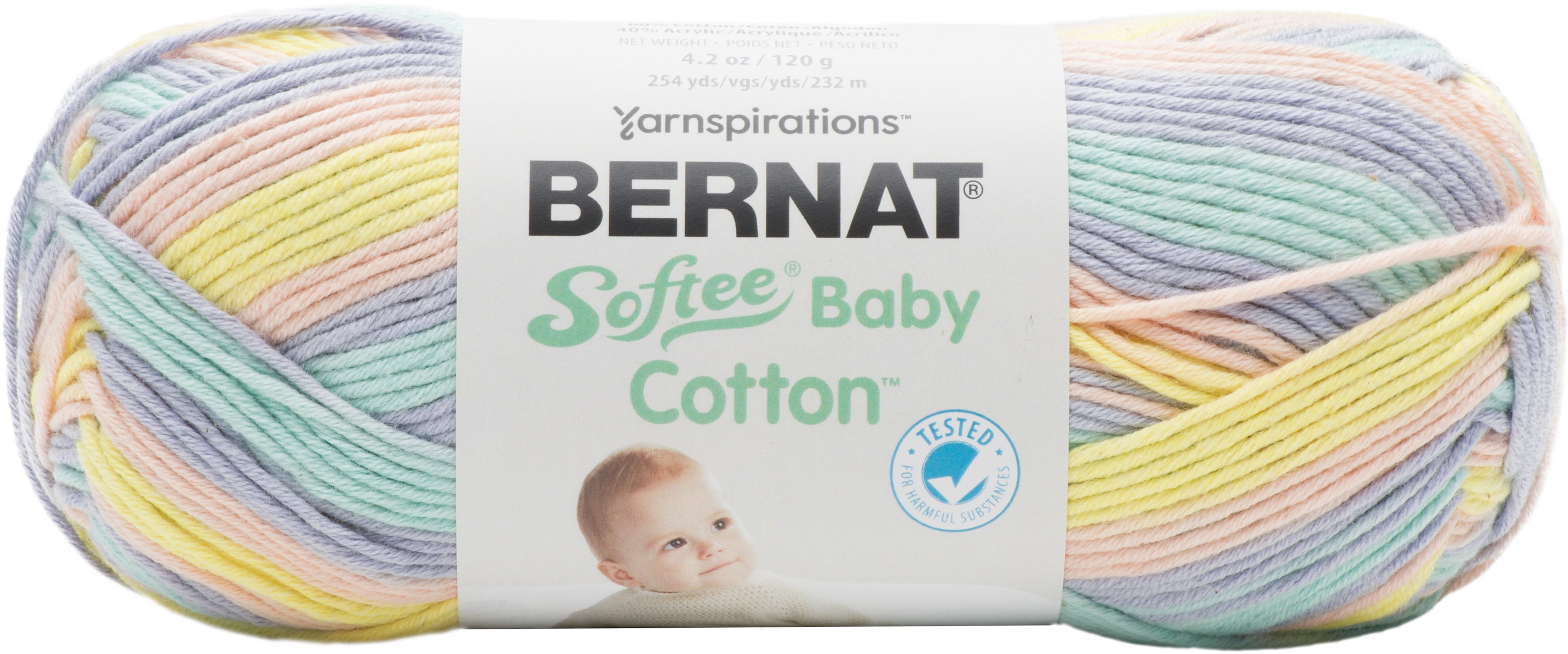 Bernat Softee Baby Cotton YarnCandy Colors Variegated Walmart Canada