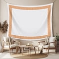 thumbnail image 2 of Orange Geometric Large Tapestry for Bedroom Wall Hanging Tapestry, Modern Key Greek Design Abstract Art Ceiling Backdrop Tapestries Poster Blanket Wall Decor for Teens Room Living Room Dorm 85" x 90", 2 of 8