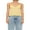 Yellow, variant on Rdhnmea Women's Pleated Camisole Mini Bowknot Front Spaghetti Strap V-Neck Lace Cropped Tops Summer Sleeveless Going Out Tank Tops