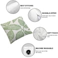 thumbnail image 4 of COMIO  Leaf Decorative Throw Pillow Cover Tropical Green Leaves Pillow Case for Couch Sofa Bedroom, Plant Monstera Leaf Pillow Cover Handmade Pillowcase Set of 2, 4 of 6