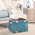 thumbnail image 3 of Yayeee Collapsible Cube Storage Bin with Lid Fabric Closet Decorative Basket with Handles, Star Map, 3 of 7