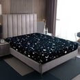 thumbnail image 4 of Erosebridal Mystic Galaxy King Sheet Sets, Stars Moon Print Bedding King Size, Cartoon Room Decor 4pcs, 4 of 7