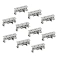 thumbnail image 1 of Unique Bargains PCB DIN Rail Mounting Bracket Carrier Clips, for 35mm DIN Rail Gray, 10 Sets, 1 of 4