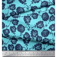 thumbnail image 3 of Soimoi Crepe Silk Fabric Artistic Floral Decor Fabric Printed Yard 42 Inch Wide, 3 of 3