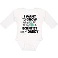 thumbnail image 3 of Inktastic I Want To Grow up To Be a Scientist Like My Daddy Boys or Girls Long Sleeve Baby Bodysuit, 3 of 5