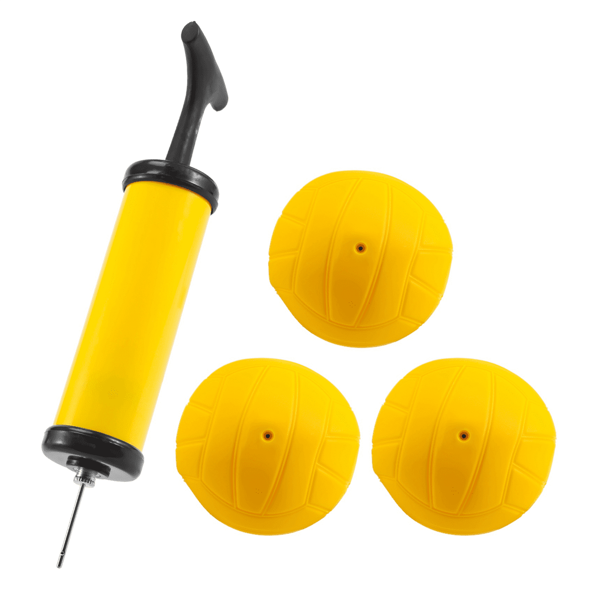 Roundnet Game Ball Replaceable Competitive Balls Mini Volleyball 6-Pack with Pump