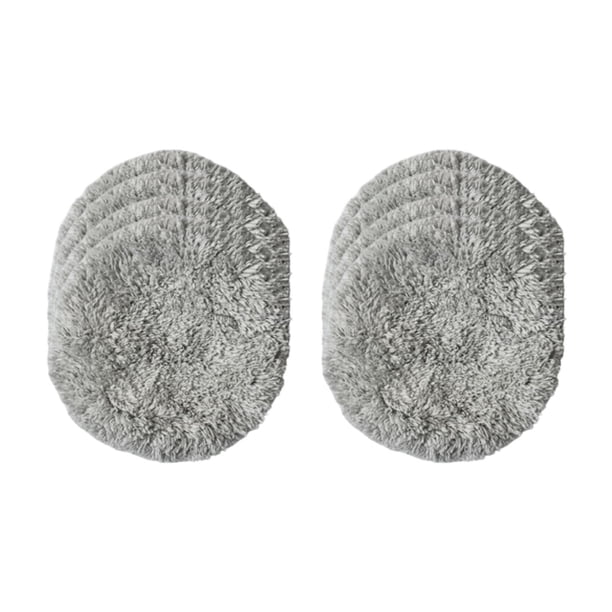 Almohadillas de reemplazo de 8 piezas para la limpieza de ventanas robot reutilizable, tela de limpieza, almohadilla de limpieza universal fácil de gris