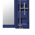 thumbnail image 4 of Industrial Style Metal Vanity Mirror with Recessed Door Front Blue - Saltoro Sherpi, 4 of 5