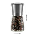 thumbnail image 3 of Stainless Steel Pepper Sea Grinder Adjustable Coarseness Blend Elegant Design Durable Ceramic Easy Clean Condiment Containers 5ml Glass with Child Proof Lids Species Organizer Metal Container with, 3 of 4