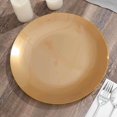 thumbnail image 1 of CUITING 10 Pack Glitter Gold Clear Hammered Plastic Charger Plates  Round Disposable Serving Plates With Gold Rim - 13”, 1 of 11