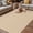 Biscotti Beige, variant on Blue Pure Color Outdoor Rug for Patio/Deck/Porch, Non-Slip Large Area Rug 3 x 5 Ft, Aesthetics Contemporary Luxury Indoor Outdoor Rugs Washable Area Rugs, Reversible Camping Rug Carpet Runner