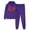 Purple, variant on JURANMO Womens 2 Piece Set, Hoodie Sweatsuit Letter Print Long Sleeve Two Piece Outfits Drawstring Hooded Sweatshirts with Joggers Sweatpants Deals of The Day Clearance White XXXL