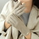 thumbnail image 3 of Guantes de gamuza de otoño e invierno, guantes abiertos con dedos abatibles, guantes cálidos, guantes de esquí de moda, 3 of 6