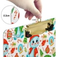 thumbnail image 3 of Coolnut Cute Cartoon Christmas Snowman 12.5"x9" Clipboard, Acrylic Fashion Letter A4 Size Clipboards with Metal Clip for Office School -12.5x9in, 3 of 7