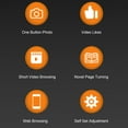 thumbnail image 3 of Remote Control Page Turner, Multifunctional Remote Control Page Turner For Tiltok, Lightweight Camera Video Recording Shutter Selfie Button With 7 Keys, 3 of 8
