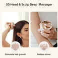 thumbnail image 3 of Comfier Cordless Scalp Massager with 3 Kneading Modes - Waterproof,Head & Pet Scratcher (Gold)., 3 of 9
