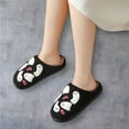 thumbnail image 2 of Halloween Ghost Plush Slippers | Soft Fuzzy Indoor Shoes | Cozy Cute House Slippers, 2 of 4