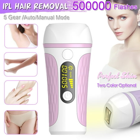 IPL Laser Hair Removal 500000 Flash LCD Display Painless Epilator Household Permanent Bikini Trimmer Vancostar Electric depilador laser Shaver For Face Leg Body Skin (Best Epilator For Bikini Area In India)