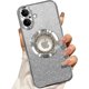 thumbnail image 1 of Funda magnética con purpurina para iPhone 16, compatible con MagSafe, protección total, delgada, a prueba de golpes y arañazos, con protector de lente de cámara y red antipolvo para mujer, 1 of 7