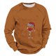 thumbnail image 1 of Sudadera sin capucha para hombre, estilo informal, con capucha y cordón, con estampado de letras teñidas, blusa de poliéster, 1 of 2