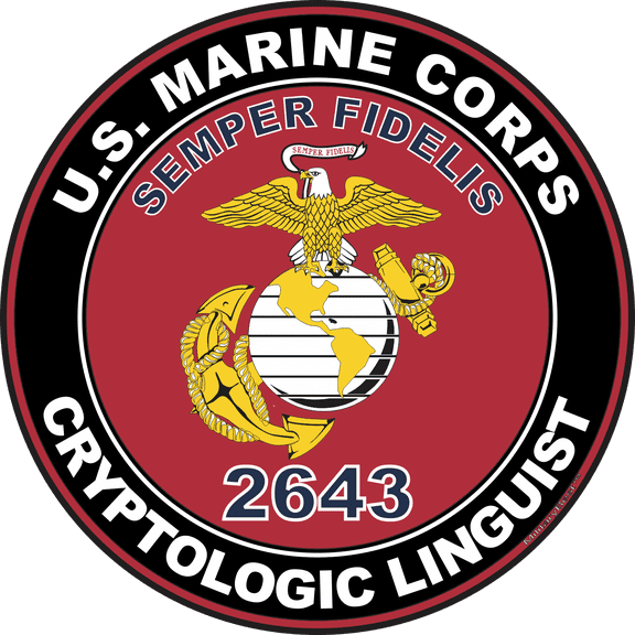 U.S.M.C. MOS 2643 Cryptologic Linguist Decal