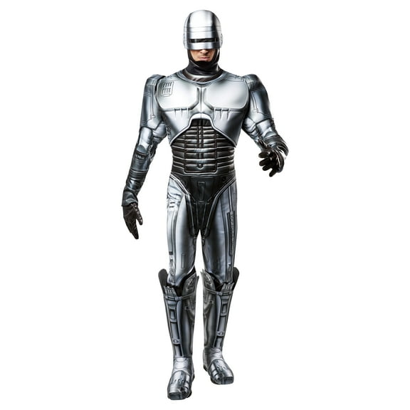 RUBIES II Robocop Fancy-Dress Costume for Adults with Padded Jumpsuit, Gloves, and Foam Headpiece, M
