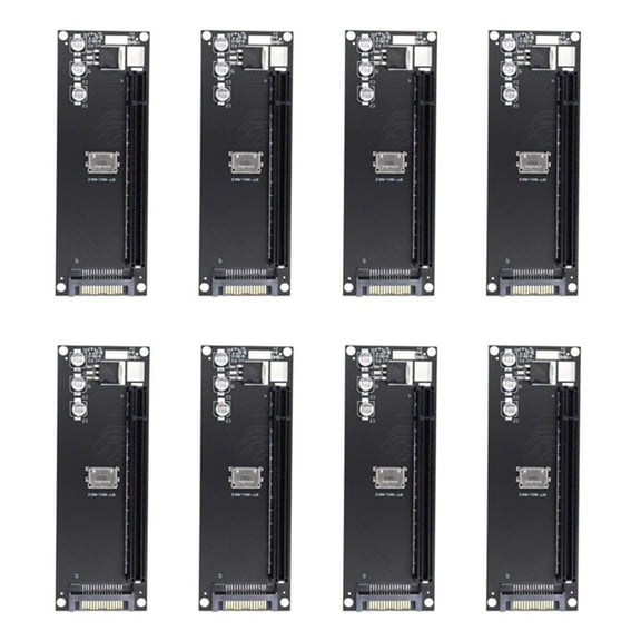 8X PCIe to SFF-8611 Adapter,Oculink SFF-8611 to PCIe PCI-Express 16X 4X Adapter with Power Port