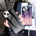 thumbnail image 5 of Nalacover For iPhone 14 Pro Fit Slim Case,Stylish Galaxy Pattern Design Luxury Tempered Glass Back Case Anti-scratch Side with TPU Bumper Shockproof Camera Lens Protective Cover.A, 5 of 6