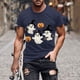 thumbnail image 1 of Blusas y camisas de manga corta y cuello redondo para hombre. Blusas/camisetas de manga corta con cuello redondo y estampado de Halloween para hombre. Blusa para hombre., 1 of 5