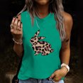 thumbnail image 2 of Moda Mujer Causal Rounk Cuello Impresión Blusa Sin Mangas Pascua Camiseta Verano Tank Tops Fridja  qr2394, 2 of 5