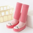 thumbnail image 2 of Otqutp Casual Shoes for Girls Autumn and Winter Cute Children Toddler Shoes Flat Bottom Non Slip Long Tube Sock Shoes Warm and Comfortable, 2 of 5