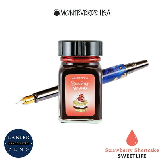 Monteverde Sweet Life Ink Bottle - Strawberry Shortcake