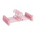 thumbnail image 3 of 10pcs Pants Hangers Plastic Space Saving Non-Slip Skirt Hangers with Clips, 3 of 3