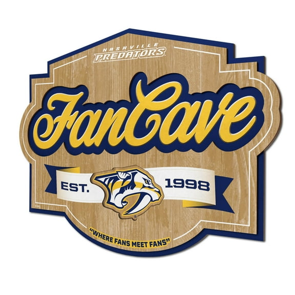 YouTheFan NHL Nashville Predators Fan Cave Sign