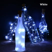 Solar Powered 20 LEDs Wine Bottle Lights with Cork Fairy String Light for DIY Party Halloween Christmas Wedding Decoration