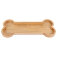 thumbnail image 1 of Multipurpose Wood Plate Beige 1Set 11.79X4.91X0.79in Bone Shape, 1 of 7